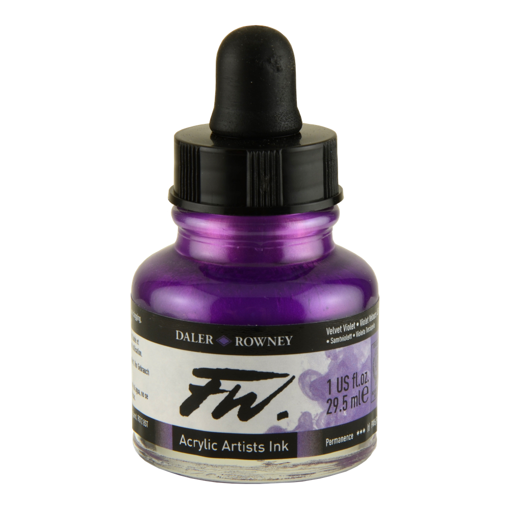 Fw Acrylic Artists Ink 1 Oz Velvet Violet