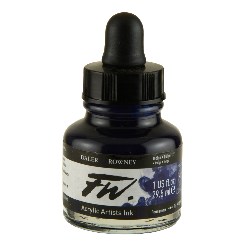 Fw Acrylic Artists Ink 1 Oz Indigo