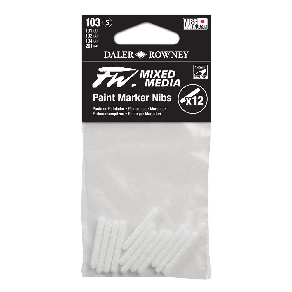 FW Paint Marker Nibs 12/pk 1-2mm Round