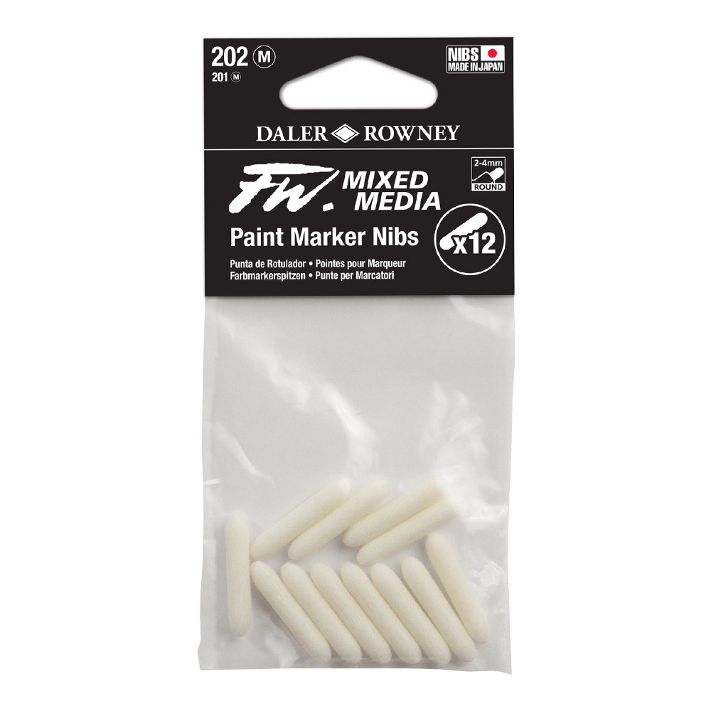 FW Paint Mkr Nibs 12/pk 2-4mm Round