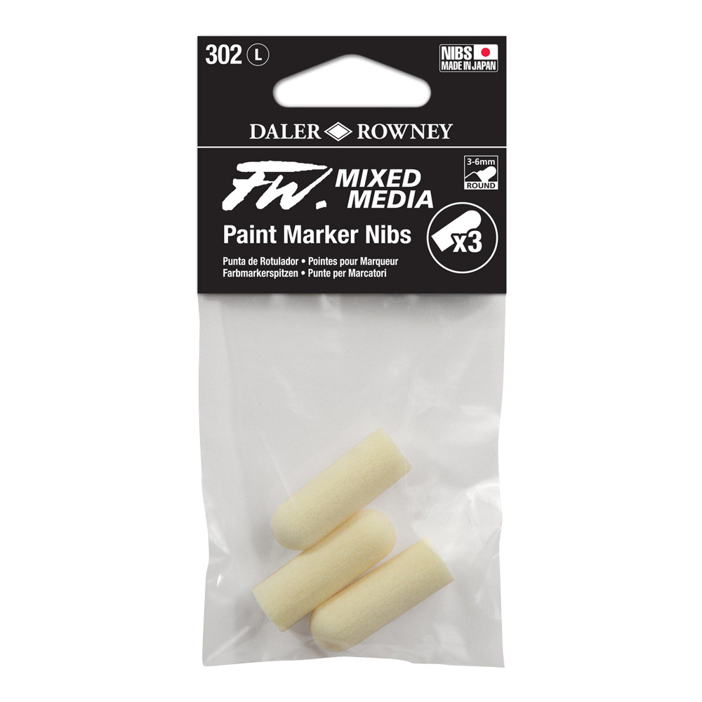 FW Paint Marker Nibs 3/pk 3-6mm Round