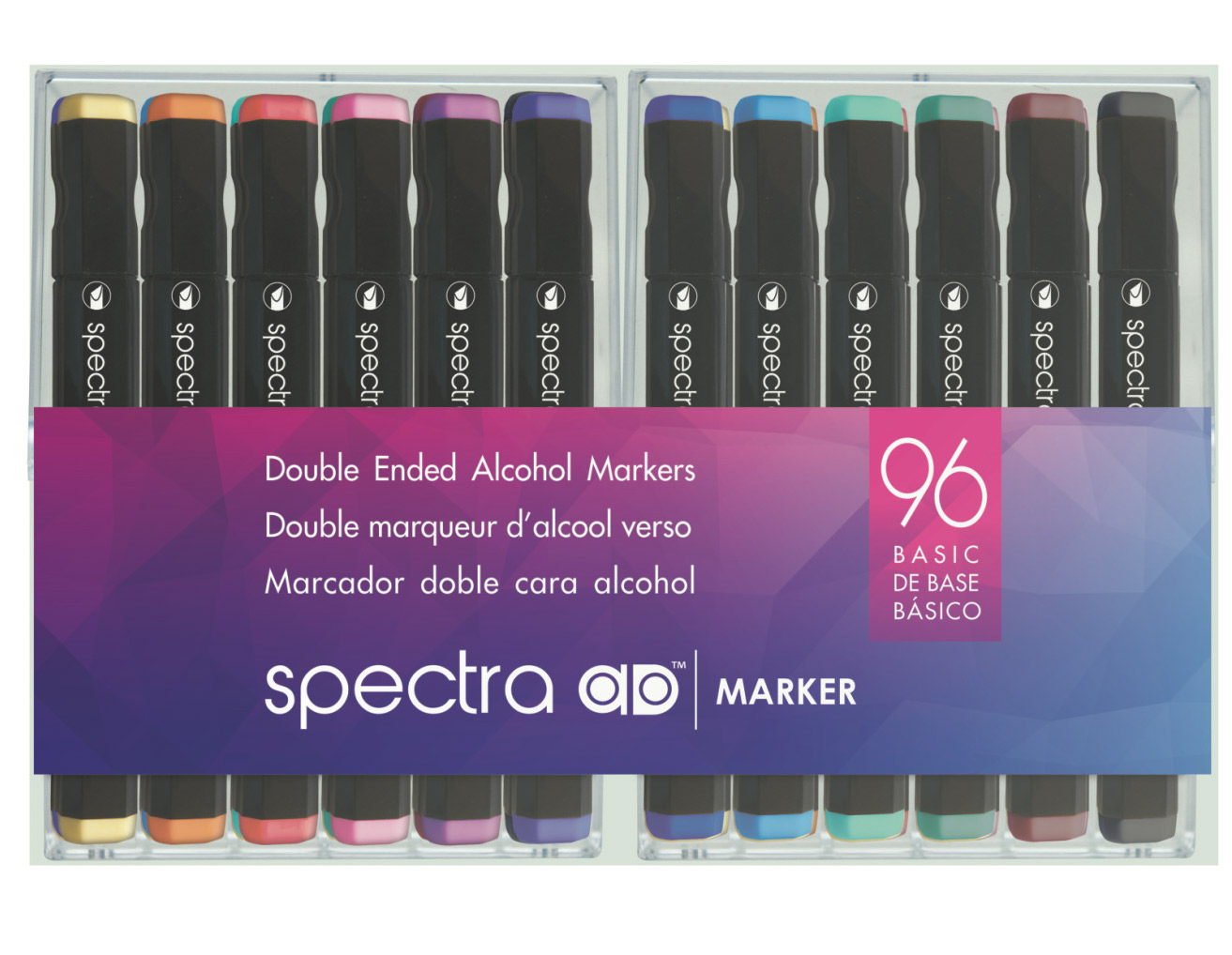 Chartpak Spectra Admarker Set 96 Basic Colors