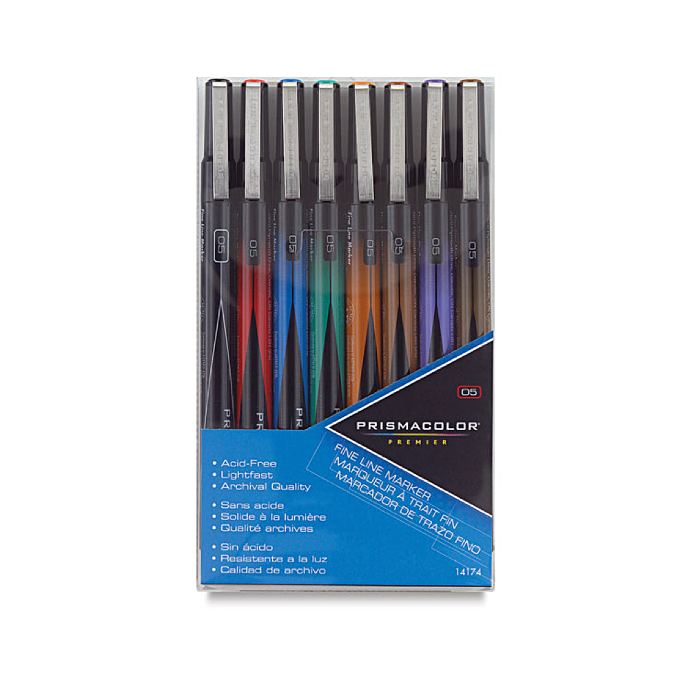 Prisma Illust Marker Fineline Set/8 Size 05