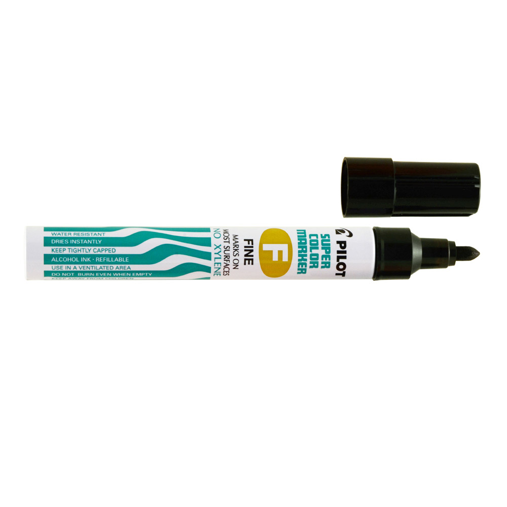 Pilot Super Color Perm Marker Blk Bullet Tip