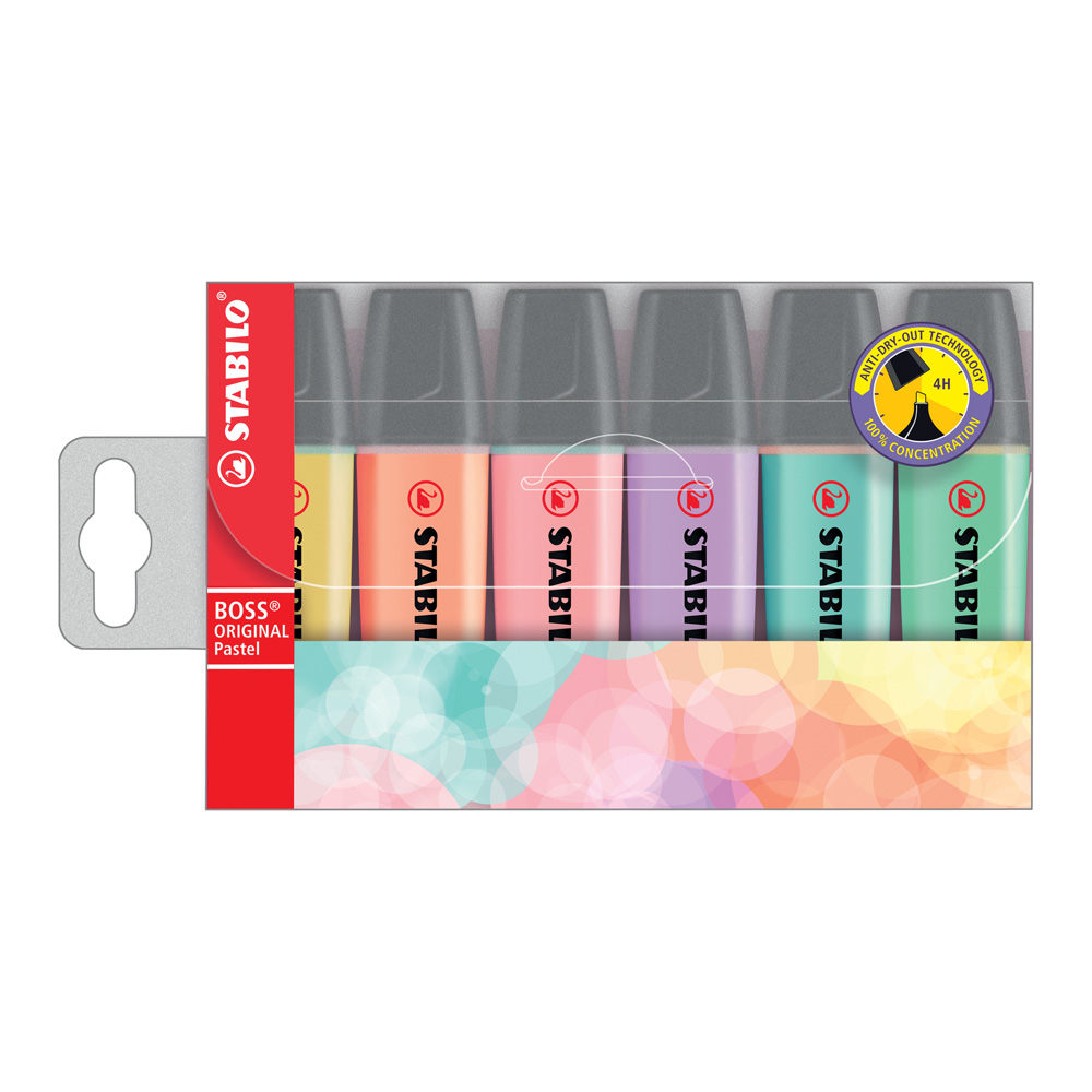 Stabilo Boss Wallet Of 6 Pastels