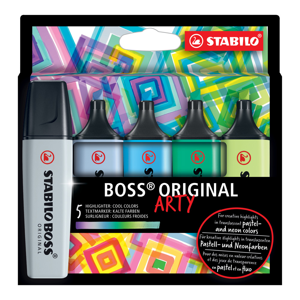 Stabilo Boss Original Arty Set/5 Cool Colors