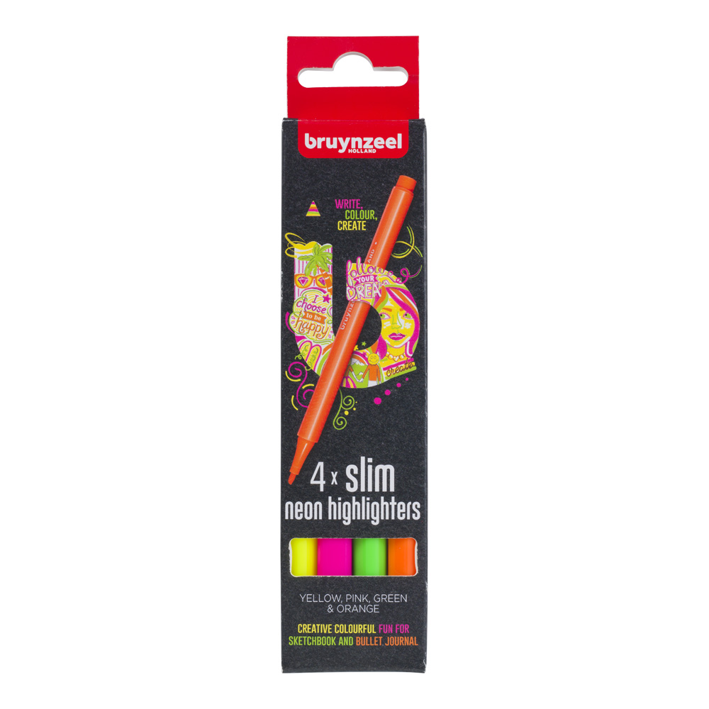 Bruynzeel Highlighter Set of 4 Slim