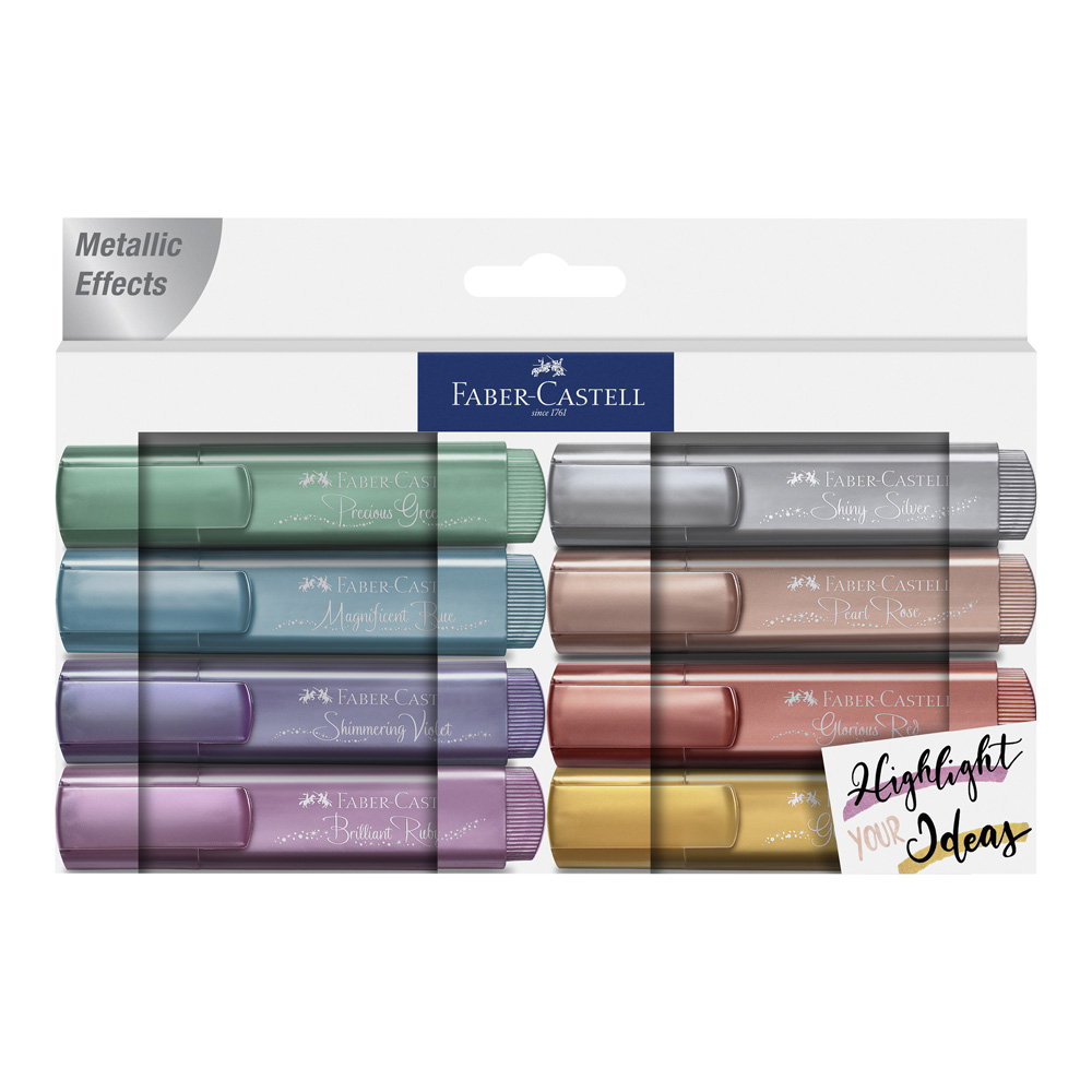 Faber-Castell Metallic Textliner 8 Colors