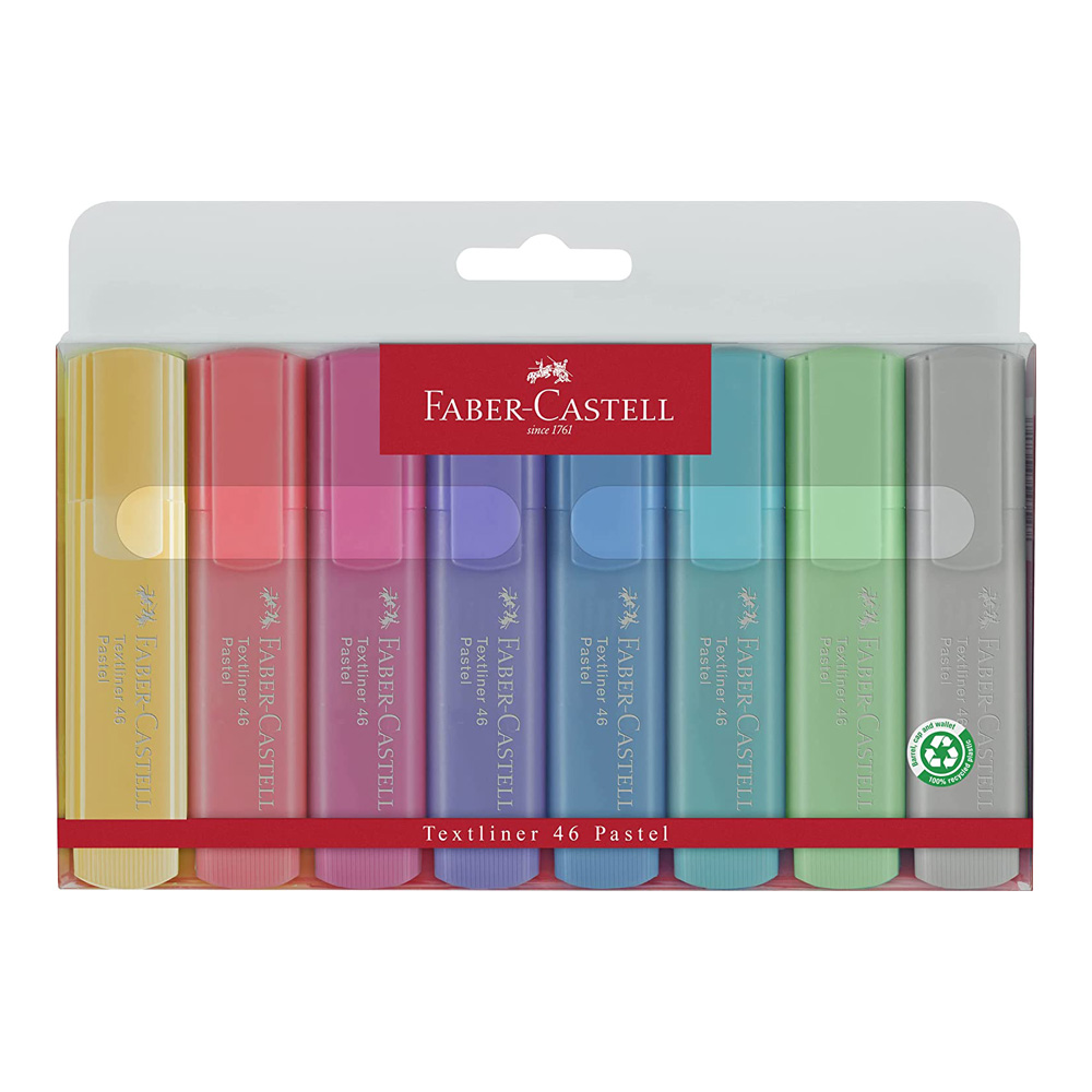 Faber-Castell Pastel Textliner Set of 8