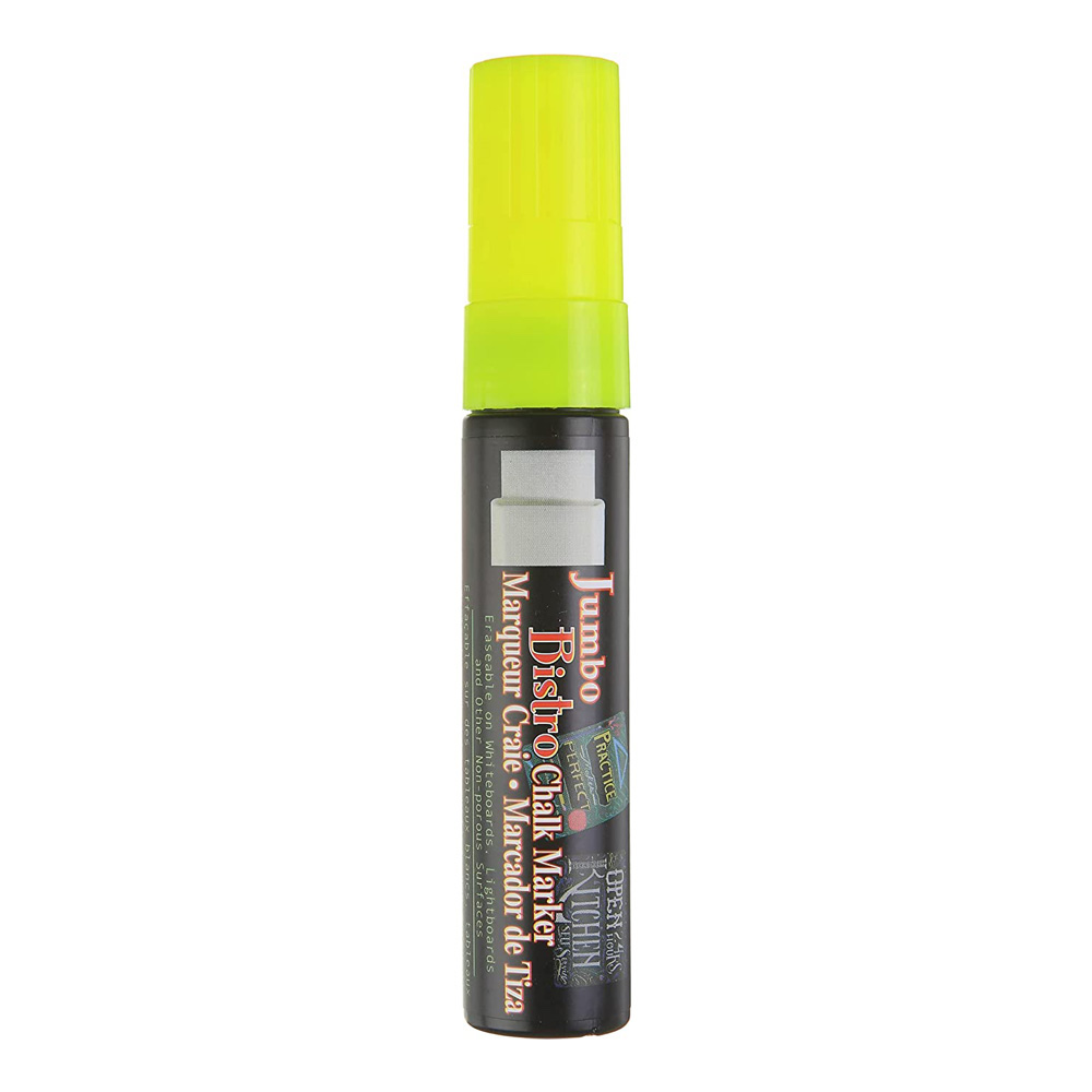 Bistro Chalk Marker Jumbo Fluorescent Yellow