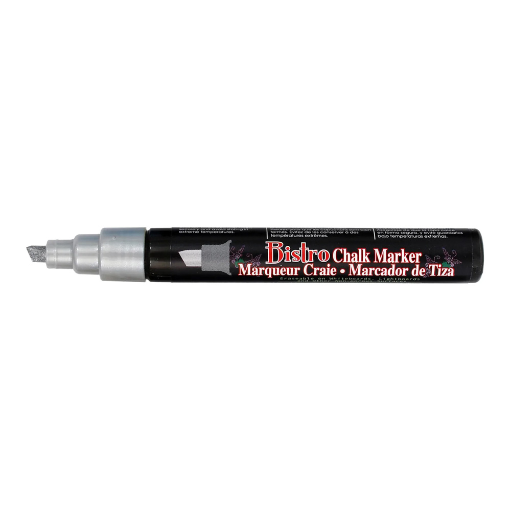 Bistro Chalk Marker Chisel Tip Silver