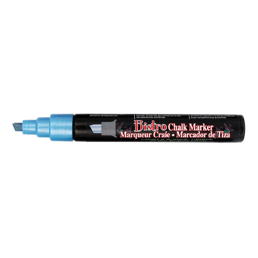 Bistro Chalk Marker Chisel Tip Metallic Blue