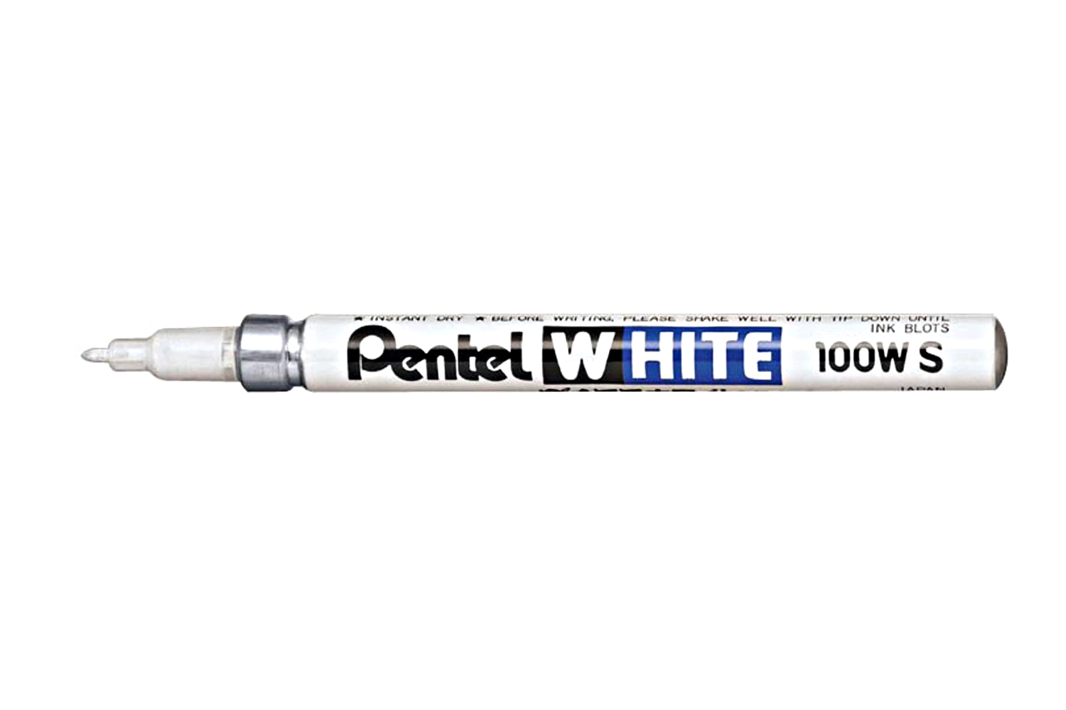  Pentel Permanent Marker, White, Fine Point, 1-Pack (100W-S) :  Office Products