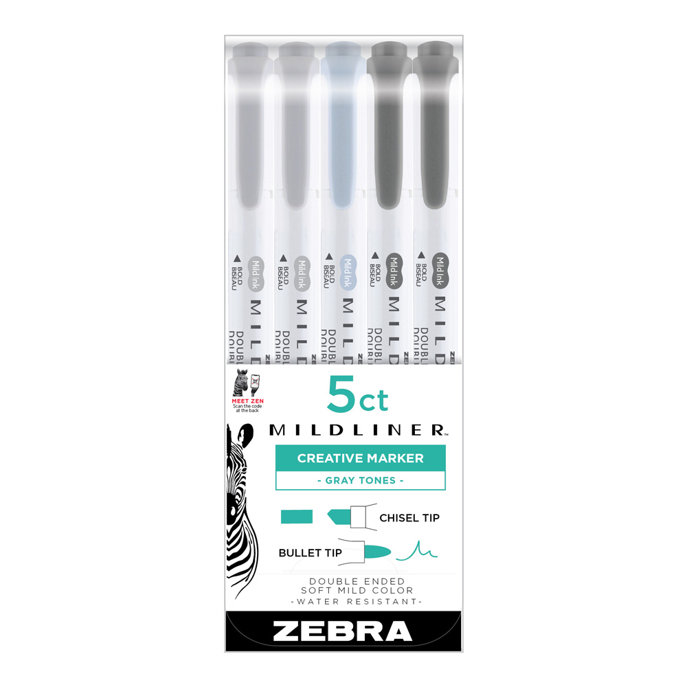 Mildliner Grey Set 5 Pack