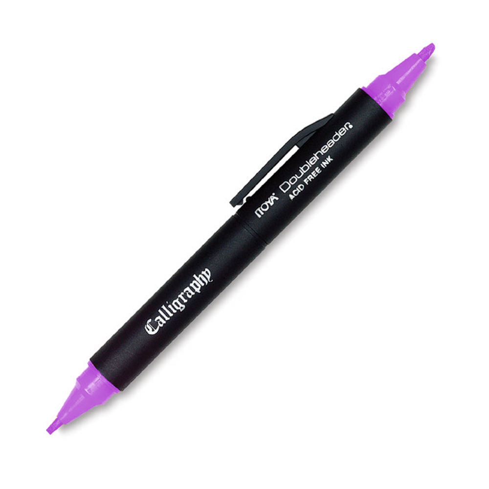 Doubleheader Calligraphy Marker Purple