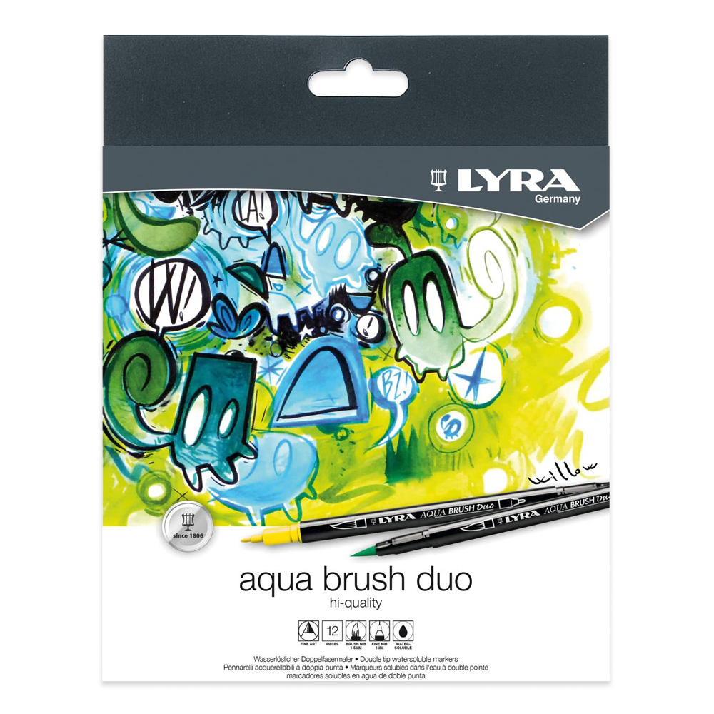 Lyra Aqua Brush Duo 12CT