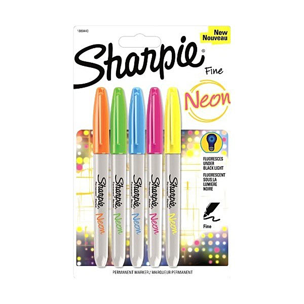 Sharpie Marker Neon Set Of 5