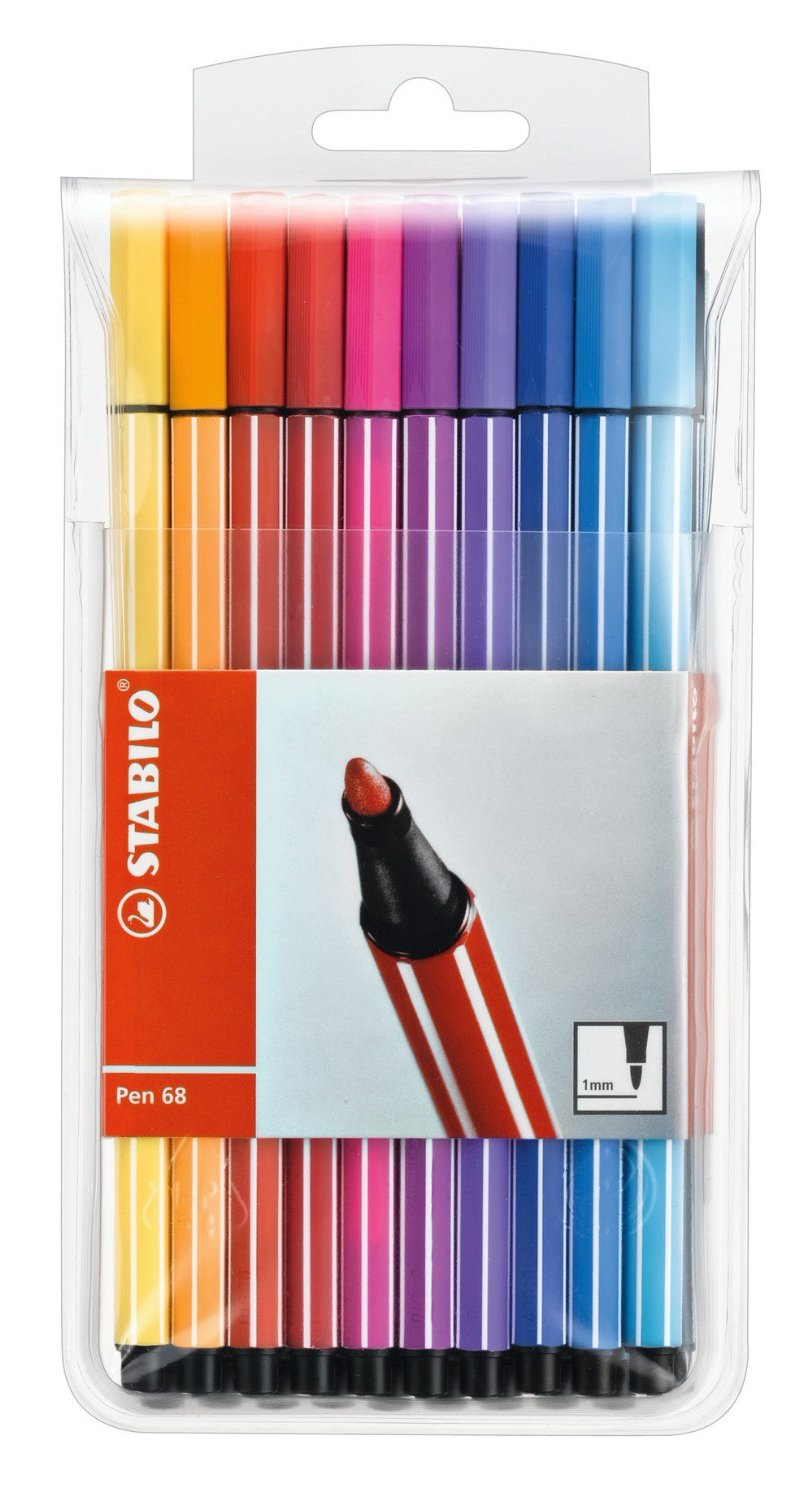 STABILO Pen 68 Wallet, 20-Color 