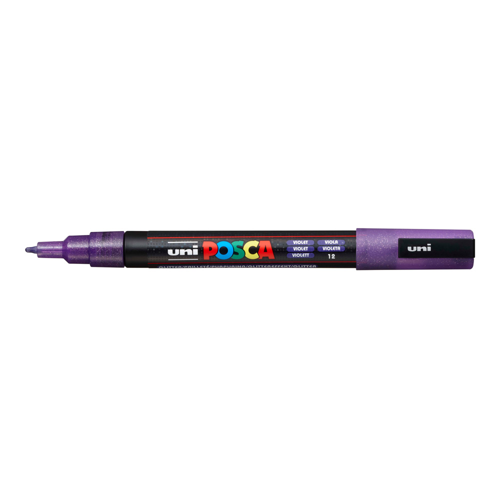 Posca Paint Marker PC-3M Fine Glitter Violet
