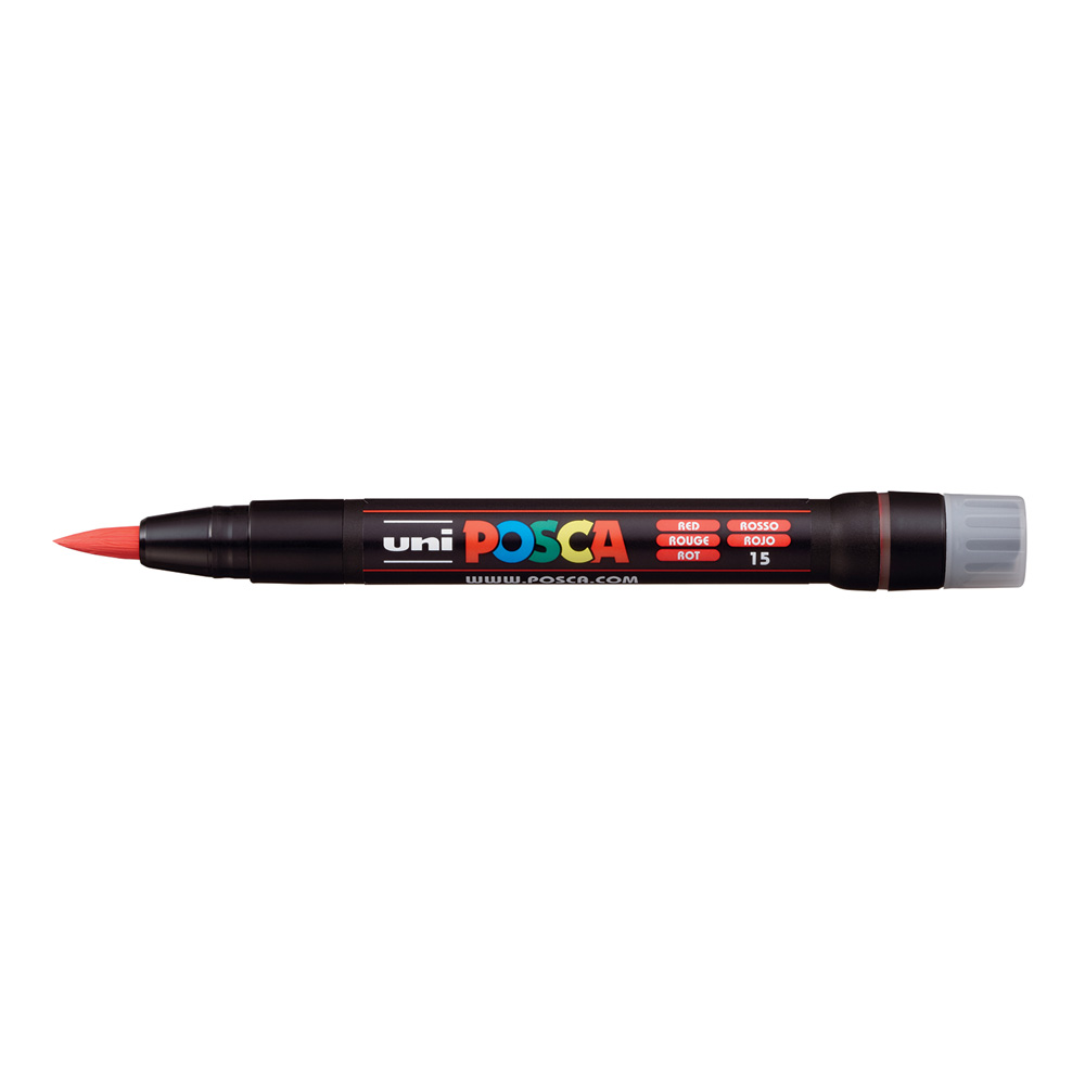 Posca Paint Marker PCF-350 Brush Red