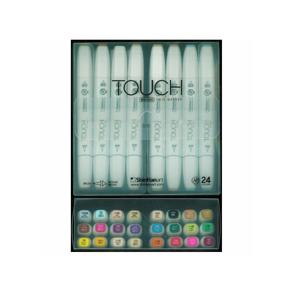 Shinhan Touch Twin Brush Marker Set 24