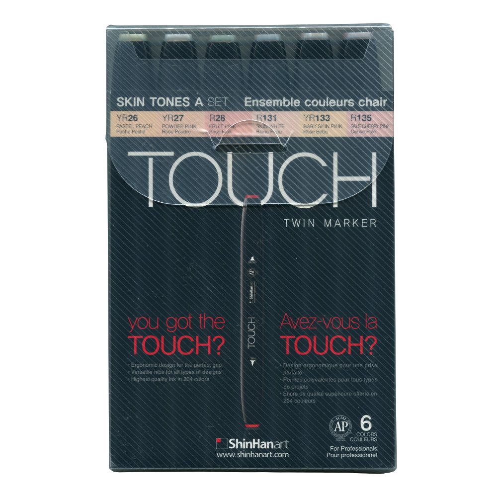 Shinhan Touch Twin Marker Set 6 Skin Tones A