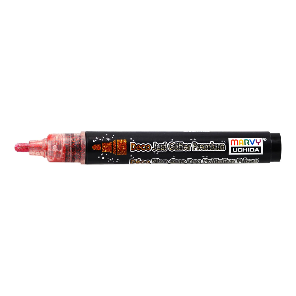 Deco Just Glitter Fabric Marker Red