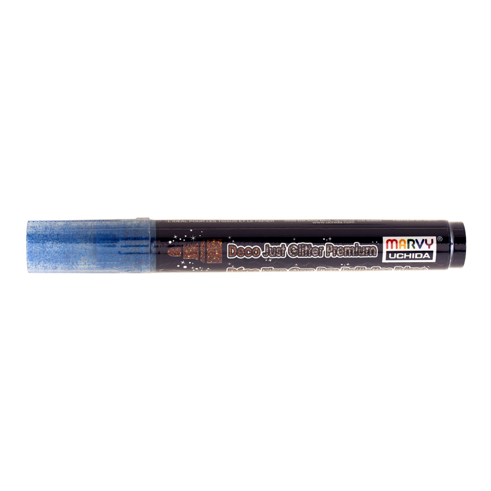 Deco Just Glitter Fabric Marker Blue