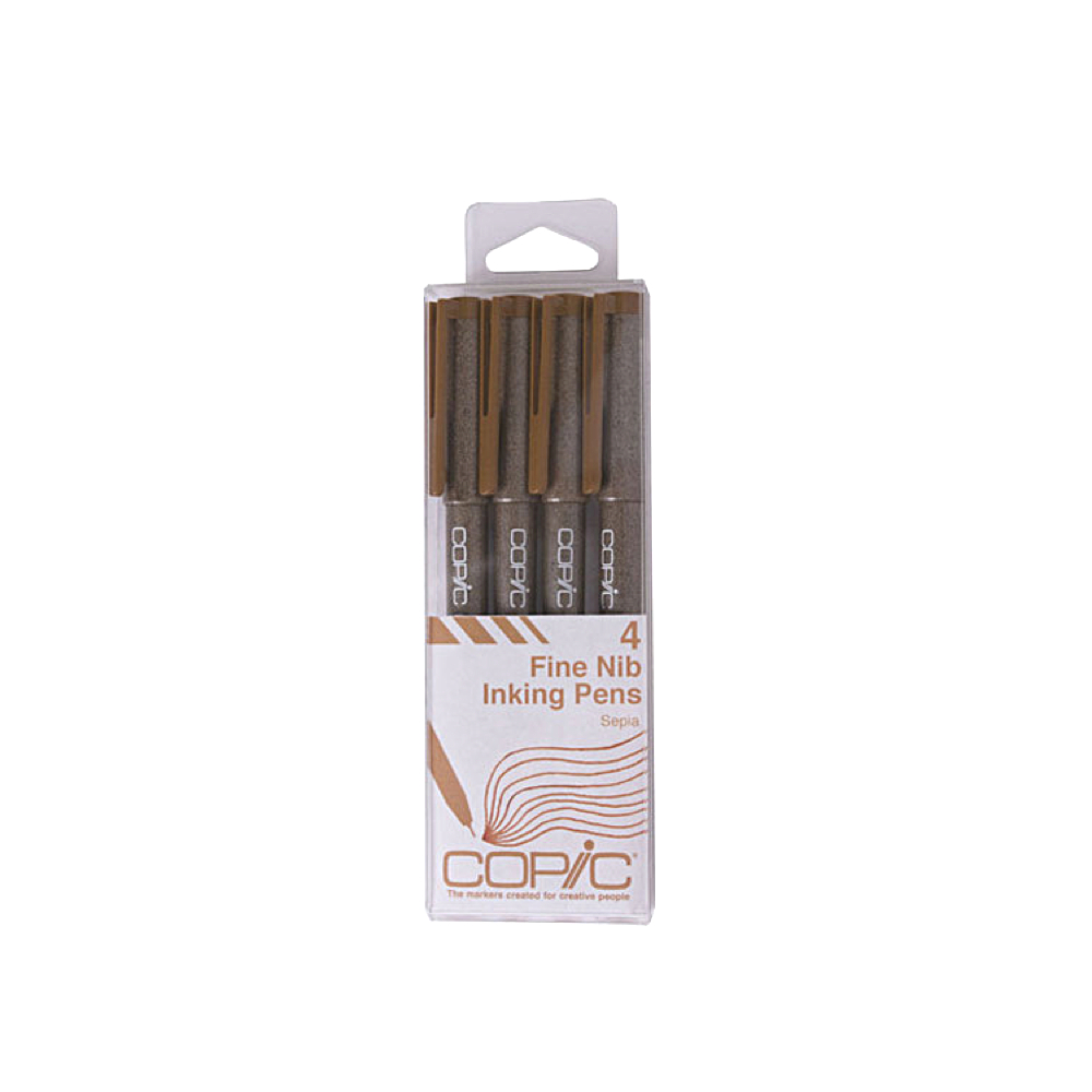 Copic Multiliner 4pc Set Sepia