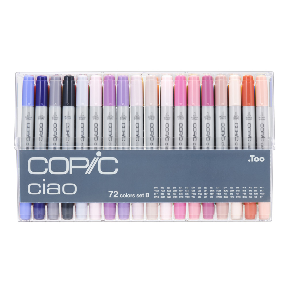 Copic Ciao Markers 72 Color B Set V2