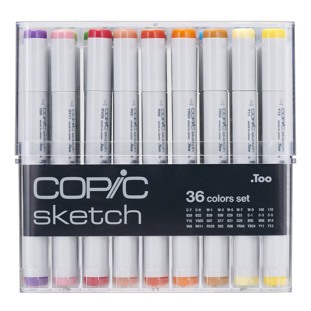 Copic Sketch Marker 36 Color Basic Set V2