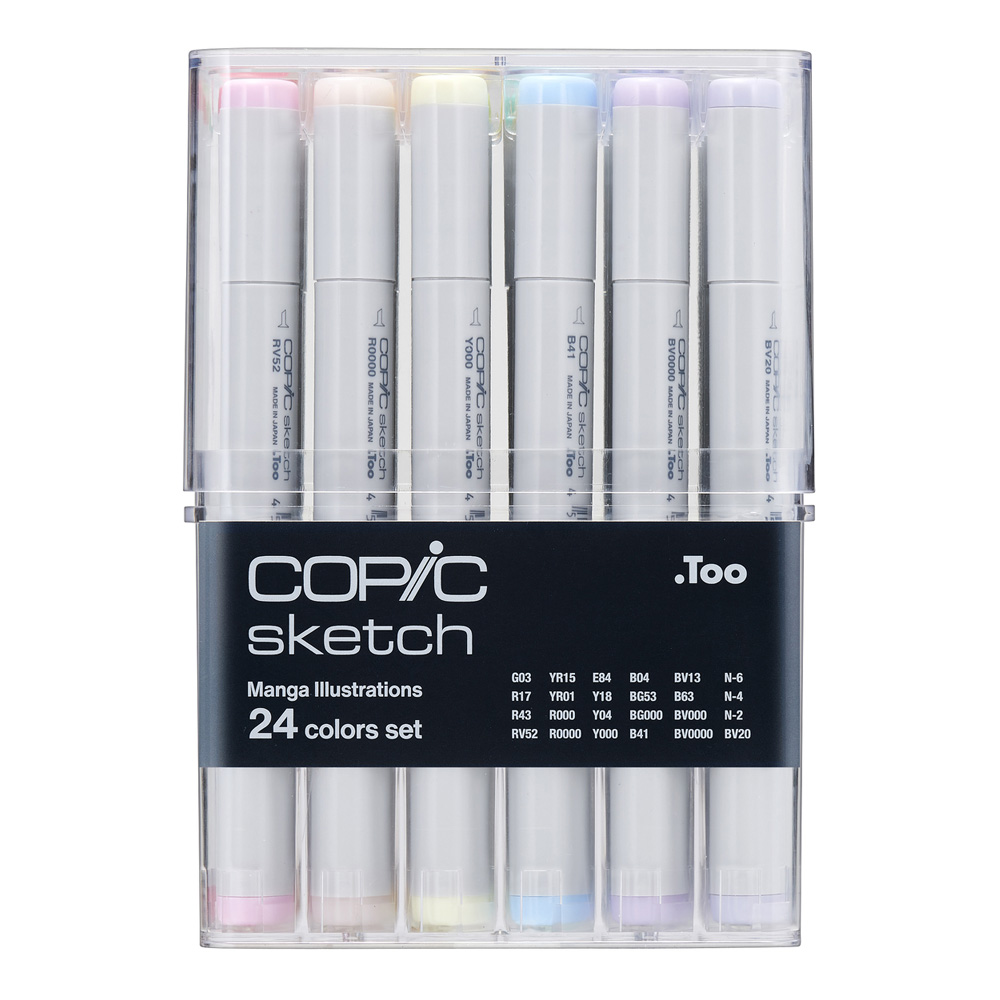 Copic Sketch Marker 24 Manga Color Set V2