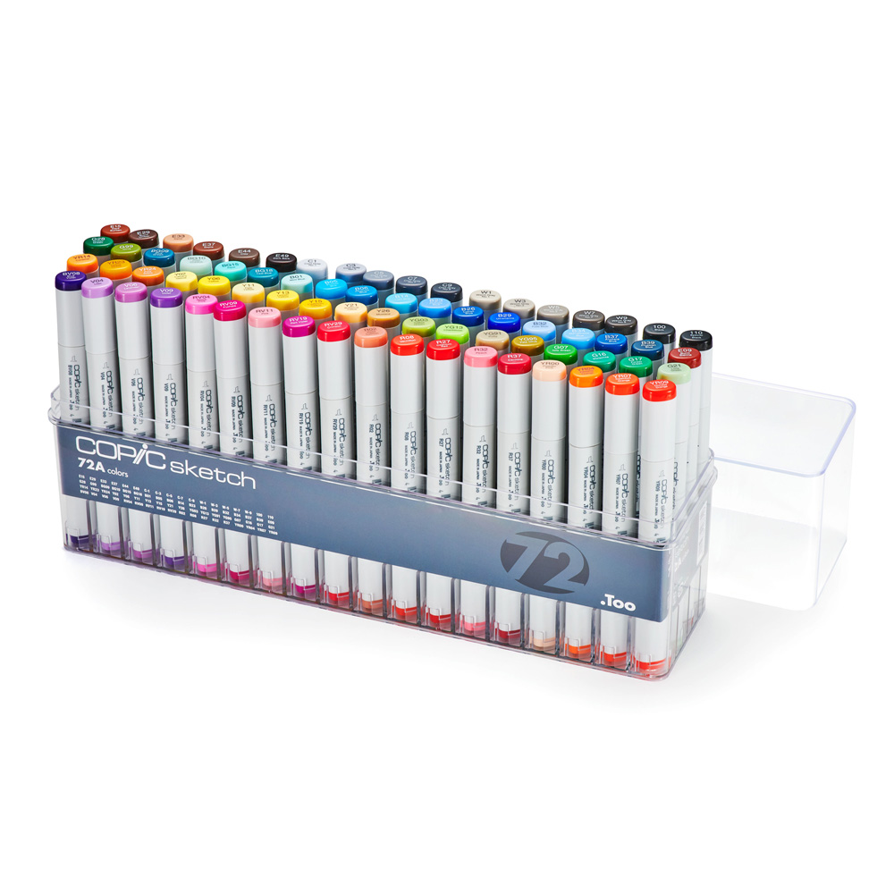 Copic Sketch Marker 72 Color Set A V2