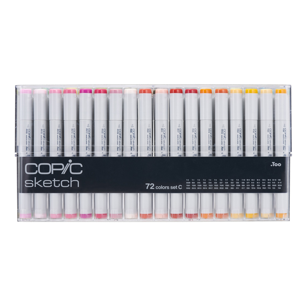 Copic Sketch Marker 72 Color Set C V2