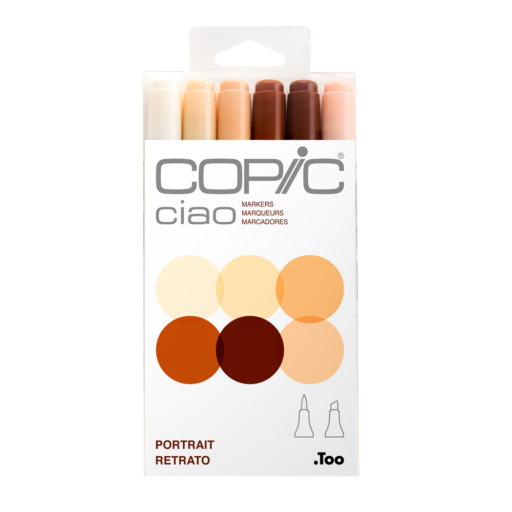 Copic Ciao Marker 6 Color Set Portrait