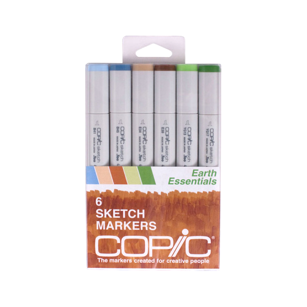 Copic Sketch Marker 6 Color Set Earth