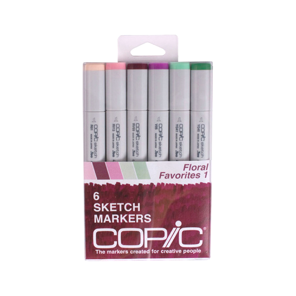 Copic Sketch Marker 6 Color Set Floral 1