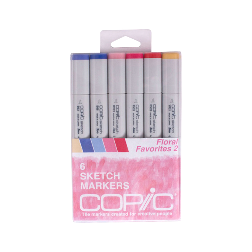 Copic Sketch Marker Set of 6 | Pale Pastel | Artillery Philippines