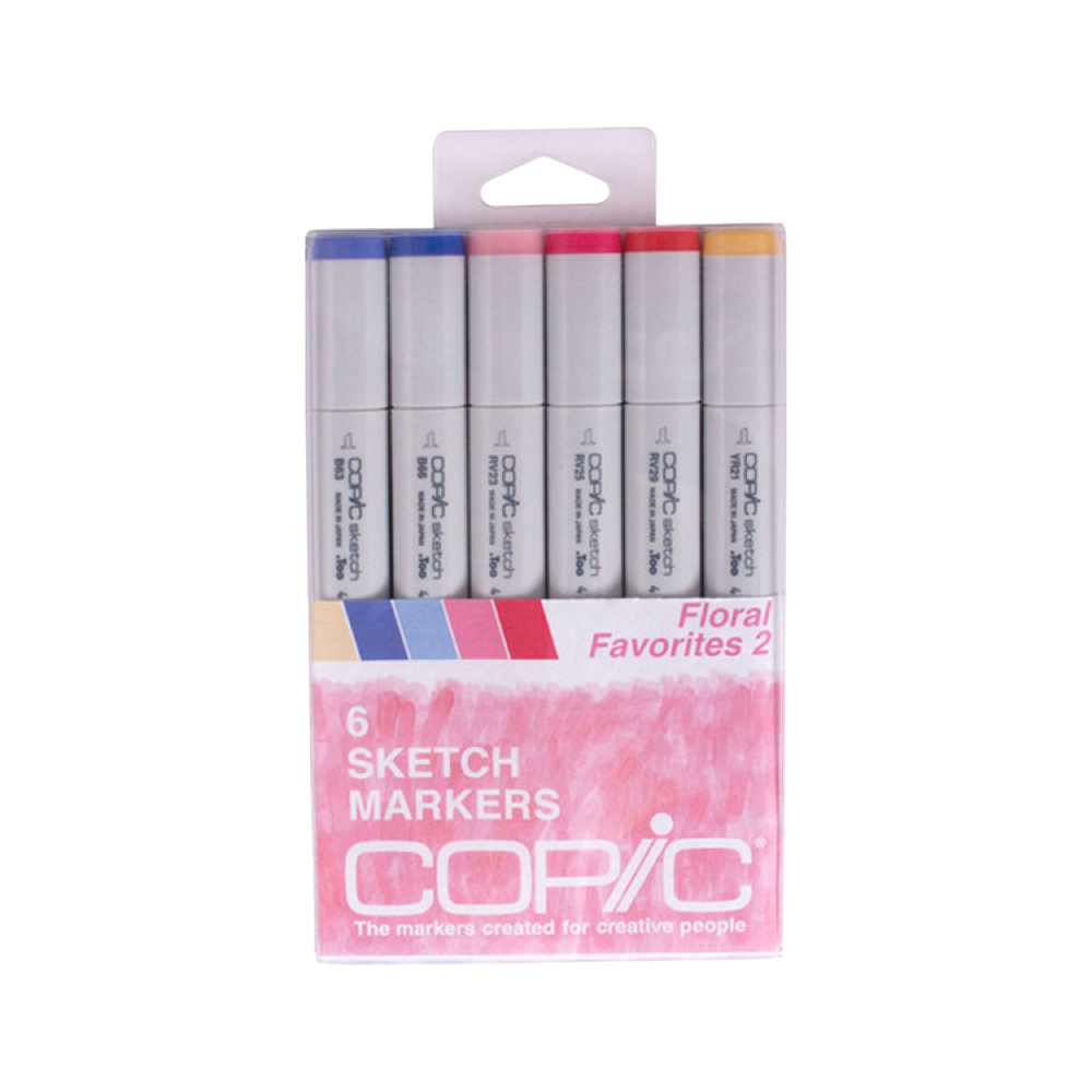 Copic Sketch Marker 6 Color Set Floral 2