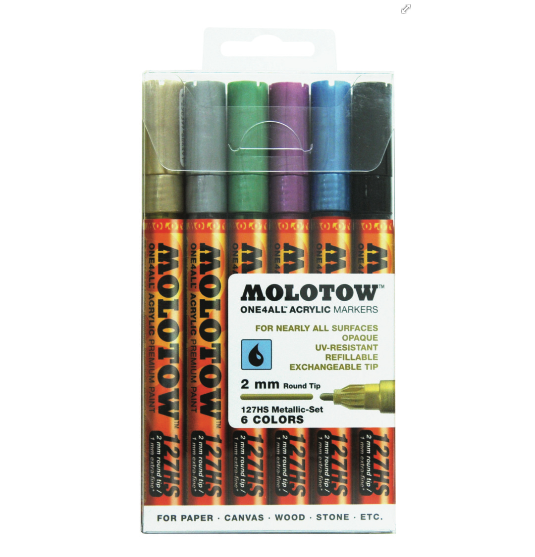 Molotow 127Hs Metallic 2Mm Set-6 Piece