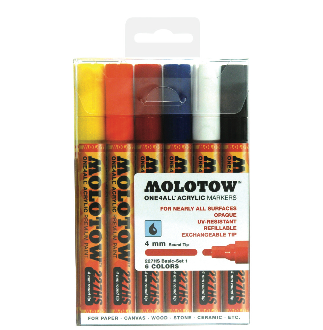 Molotow 227Hs Basic 4Mm Set 1-6 Piece