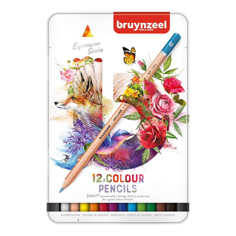 Bruynzeel Expression 12 Color Pencil Set