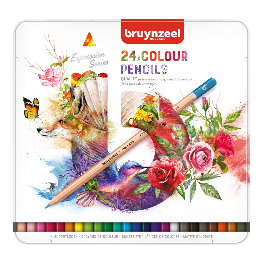 Bruynzeel Expression 24 Color Pencil Set