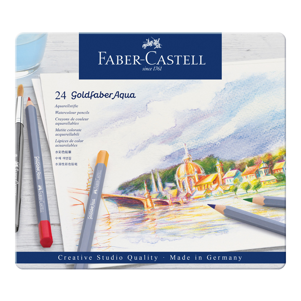 Goldfaber Aqua Watercolor Pencil Tin of 24