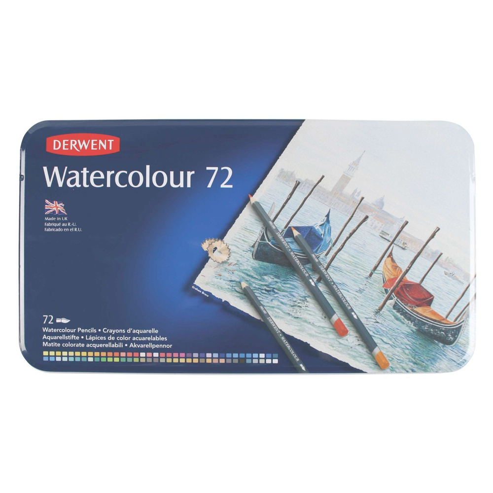 Derwent 72 Watercolor Pencil Metal Tin Set