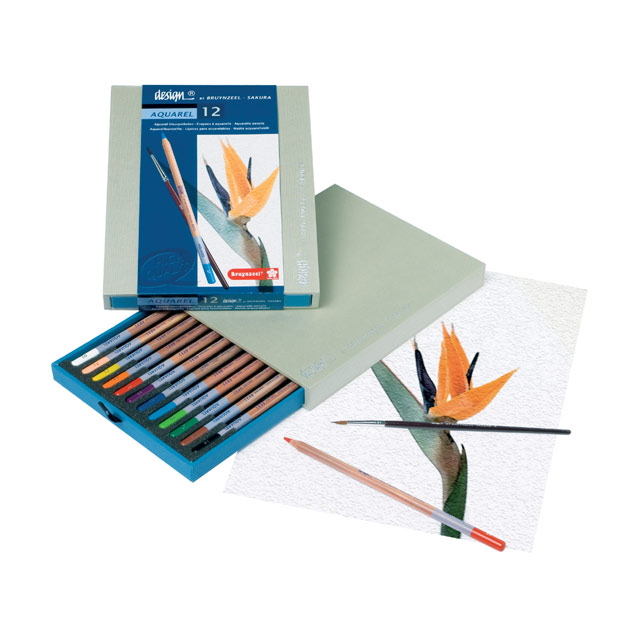 Bruynzeel 12 Aquarelle Pencil Box Set