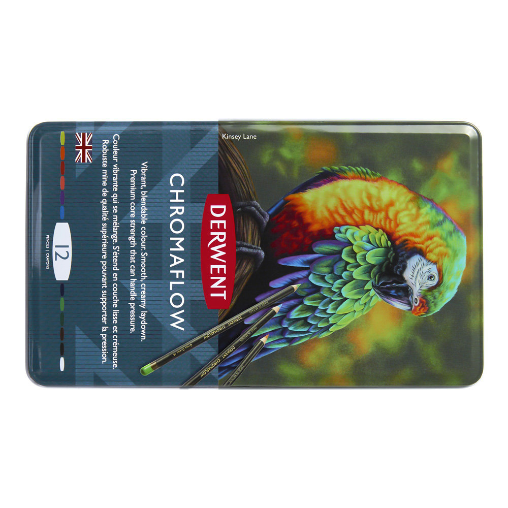 Derwent Chromaflow 12 Pencil Tin Set