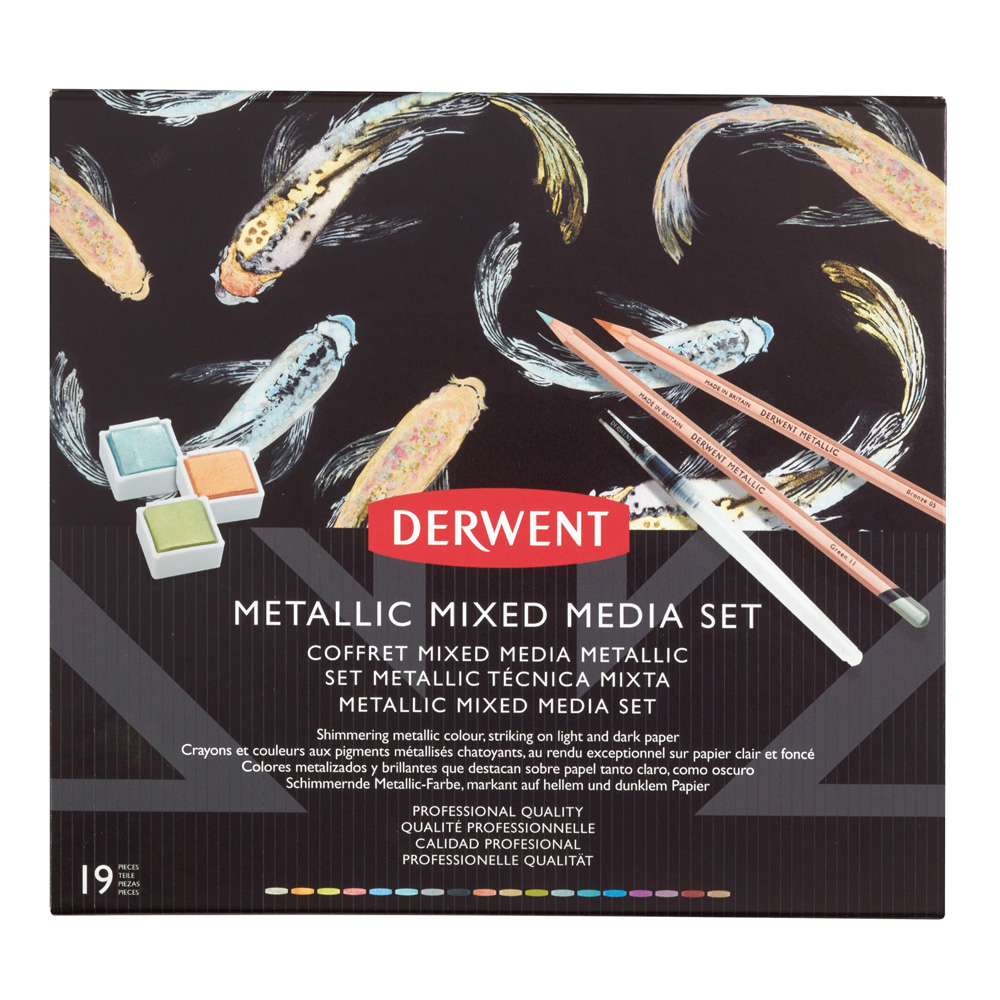 Derwent Metallic Mixed Media Set