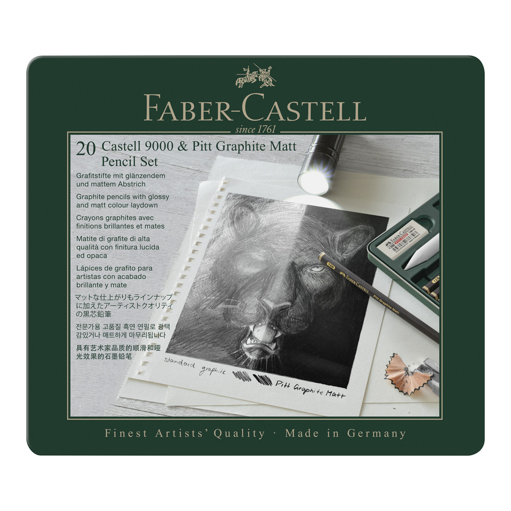 Castell 9000 Pitt Graphite Matte Pncl Set 20