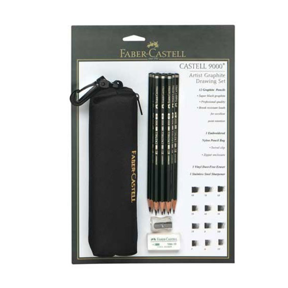 BUY Faber-Castell 9000 Drawing Pencil Bag Set